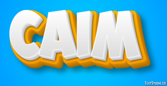 Caim Efeito de texto