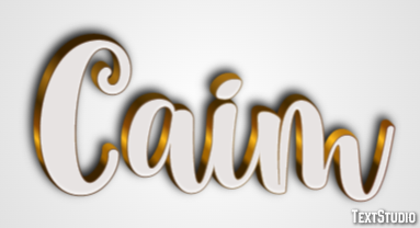 Caim Efeito de texto