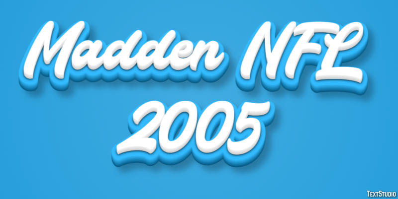 Madden NFL 2005 Texteffekt