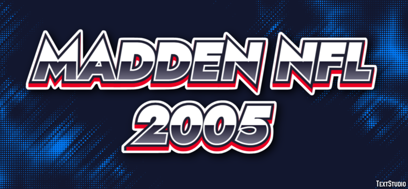 Madden NFL 2005 Efecto de Texto