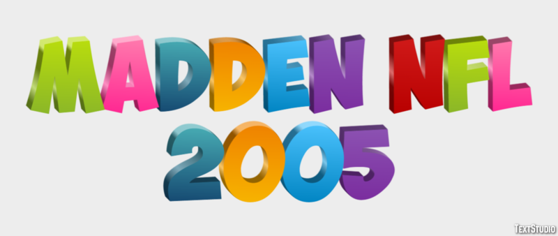 Madden NFL 2005 Effet de Texte