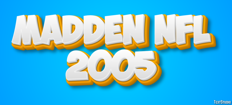 Madden NFL 2005 Texteffekt
