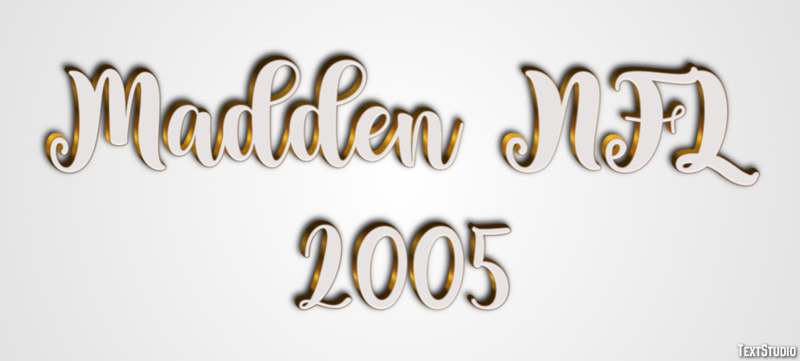 Madden NFL 2005 Эффект текста