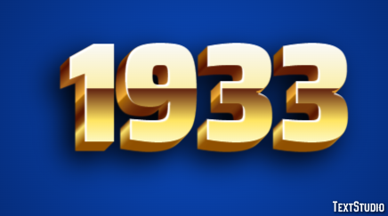 1933 Efecto de Texto