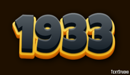 1933 Efecto de Texto
