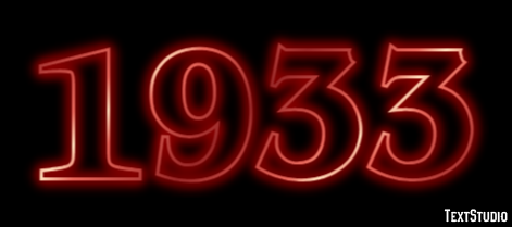 1933 Efecto de Texto
