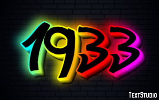 1933 Efecto de Texto