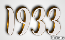 1933 Efecto de Texto