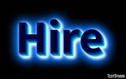 Hire Text Effect