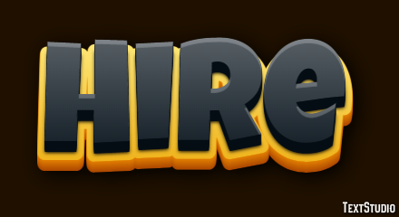 Hire Text Effect