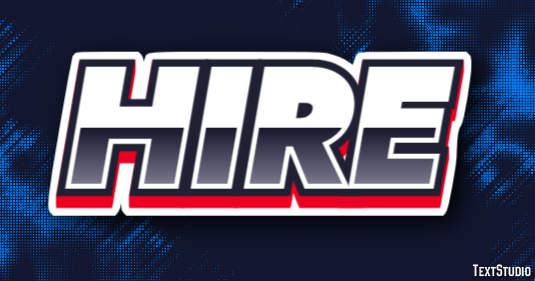 Hire Text Effect
