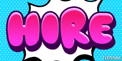 Hire Text Effect