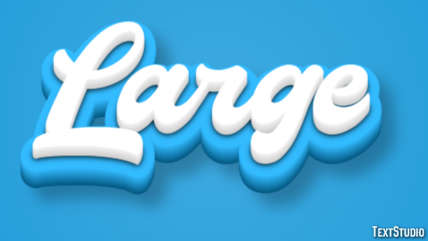 Large Text Effect