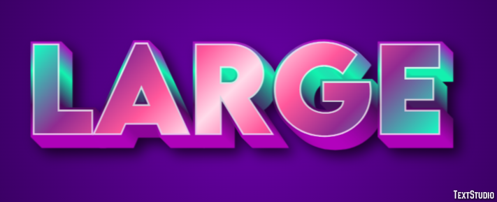 Large Text Effect