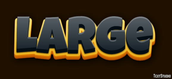 Large Text Effect