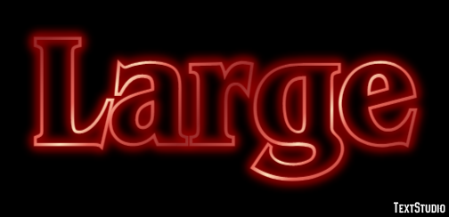 Large Text Effect