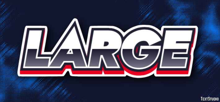Large Text Effect