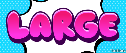 Large Text Effect
