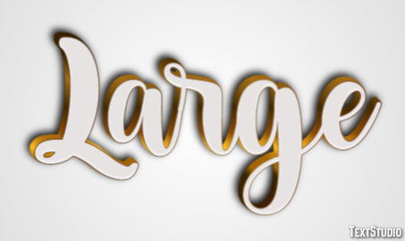 Large Text Effect