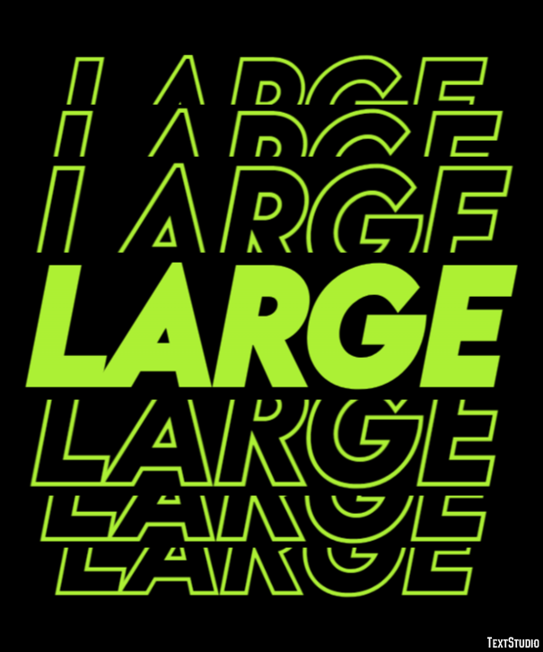 Large Efecto de Texto
