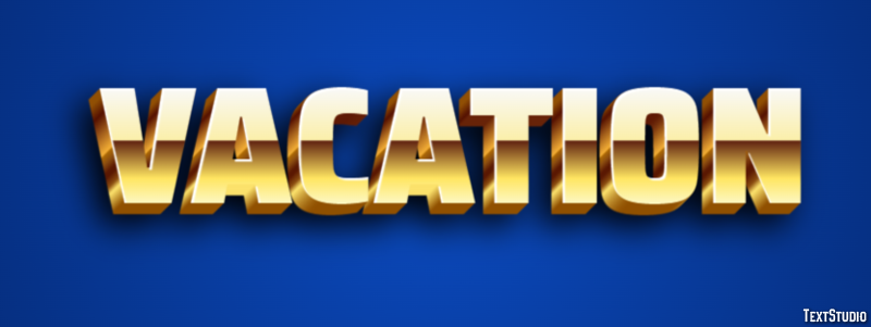 Vacation Text Effect