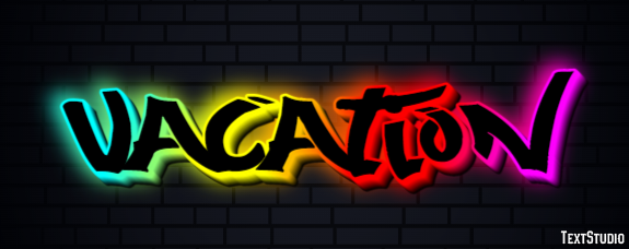Vacation Efecto de texto