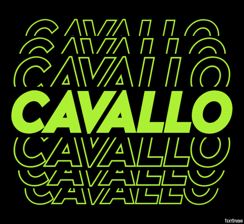 Cavallo Effetto testo