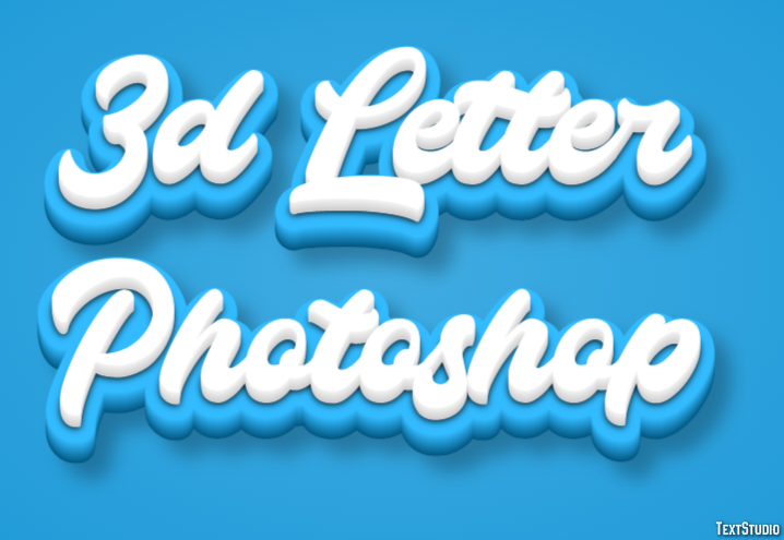 3d Letter Photoshop Effet de Texte