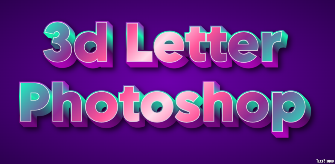 3d Letter Photoshop Effet de Texte