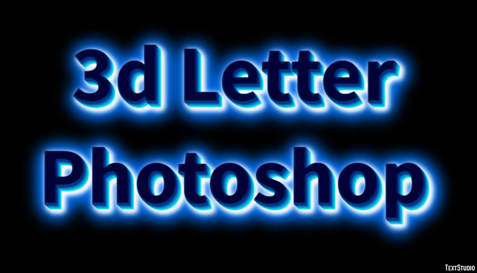 3d Letter Photoshop Effet de Texte