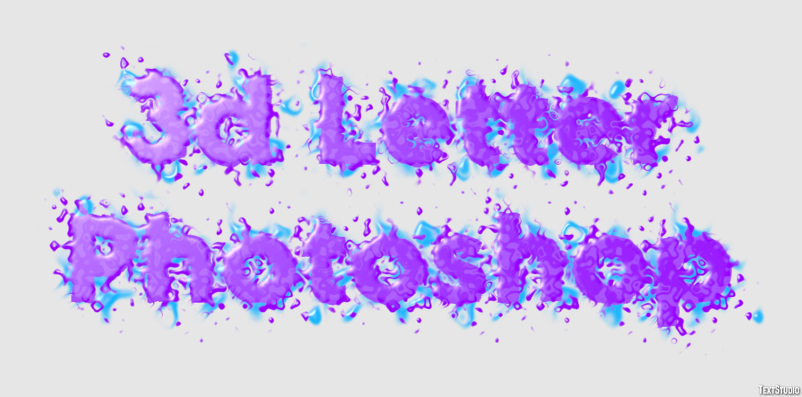 3d Letter Photoshop Text effect
