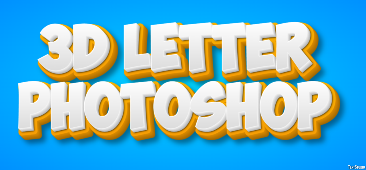 3d Letter Photoshop Effet de Texte
