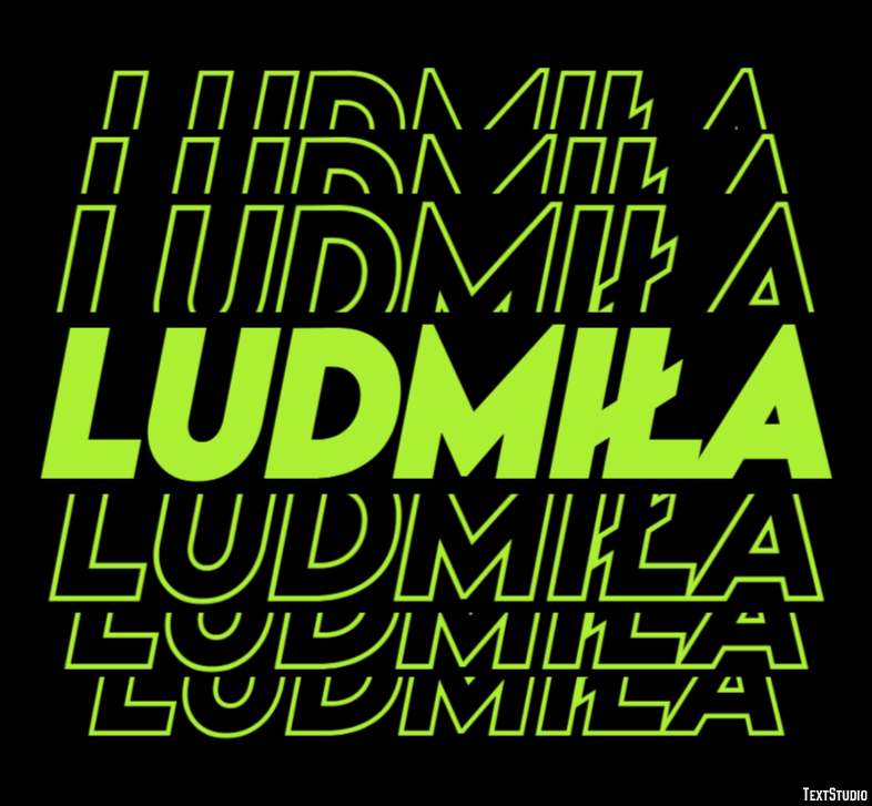 Ludmiła Efekt tekstowy