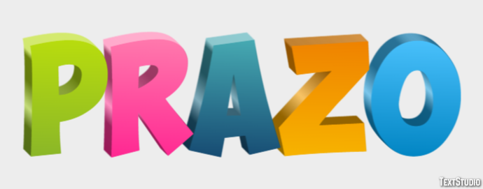 Prazo Efeito do texto