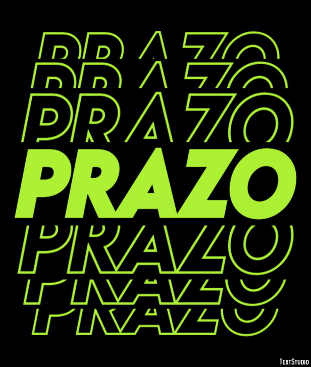 Prazo Efeito do texto