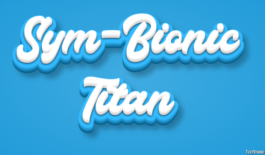 Sym-Bionic Titan Text Effect