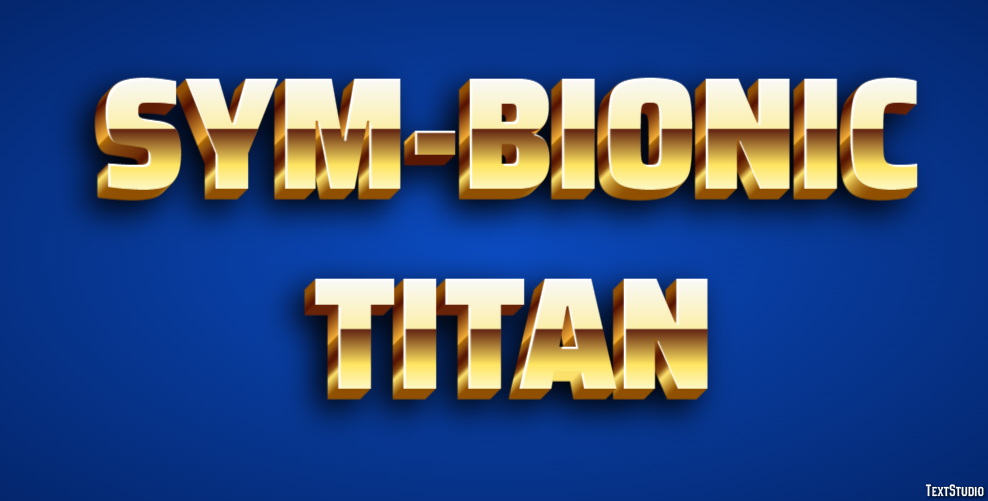 Sym-Bionic Titan Efecto de Texto