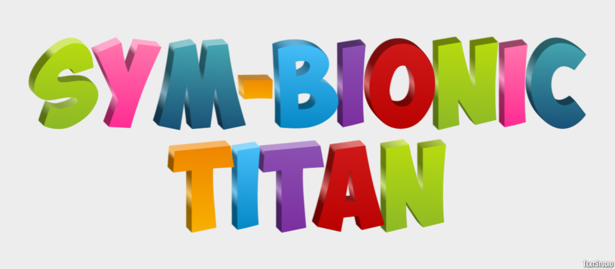 Sym-Bionic Titan Text Effect