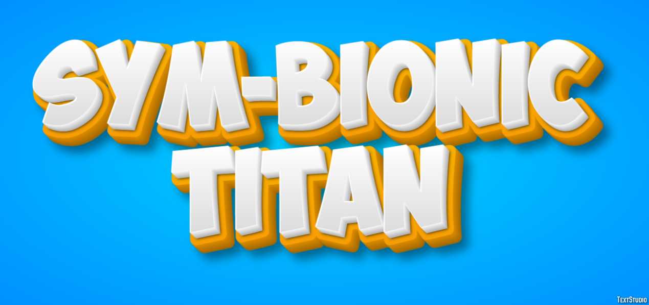 Sym-Bionic Titan Text Effect