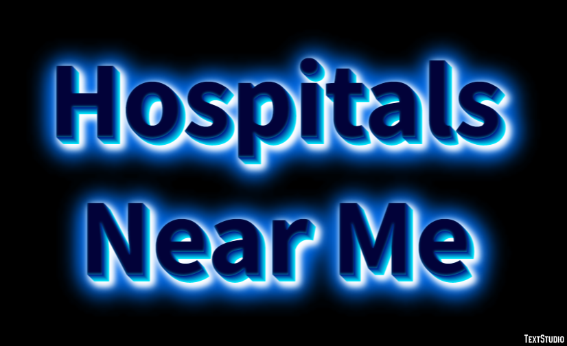 Hospitals Near Me Tekst Effect