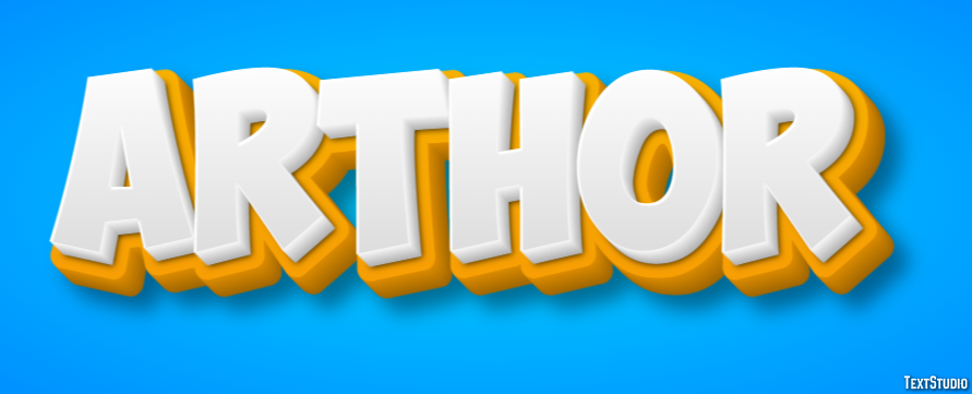 Arthor Efecto de Texto