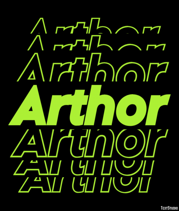 Arthor Text Effect