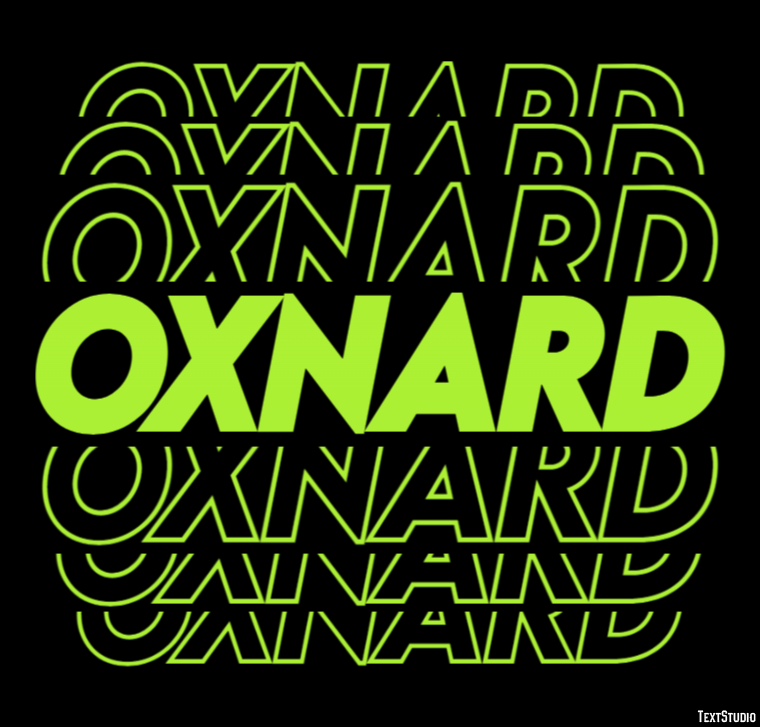Oxnard Effetto testo