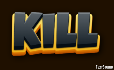 Kill Эффект текста