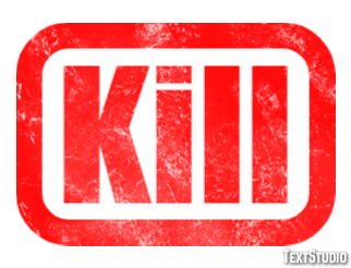 Kill Эффект текста