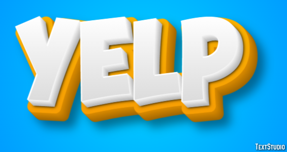 Yelp Efecto de Texto