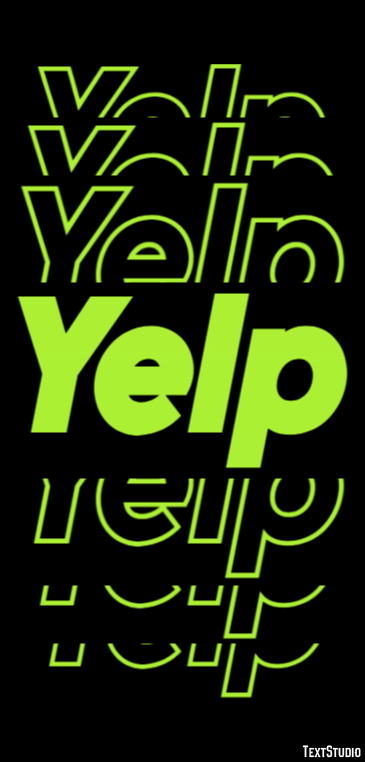 Yelp Efecto de texto