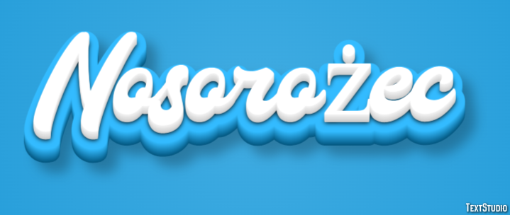 Nosorożec Text Effect