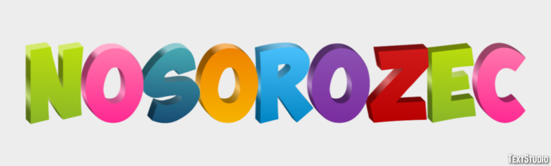 Nosorożec Text Effect