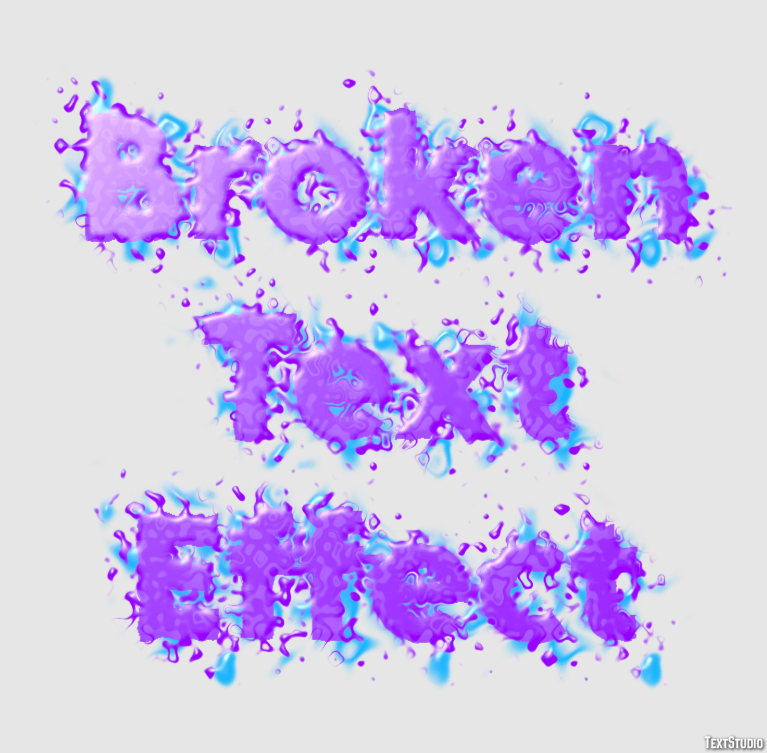 Broken Text Effect Text Effect